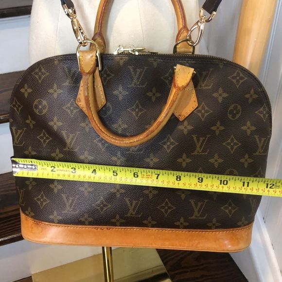 LOUIS VUITTON Alma Monogram Top Handle Crossbody Shoulder Bag BA0927 - Picture 15 of 17